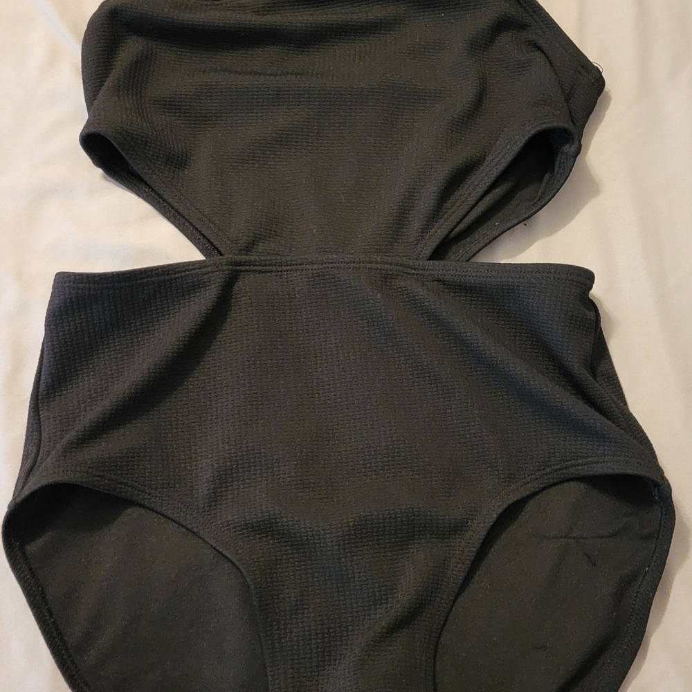 Black Cutout Swimsuit